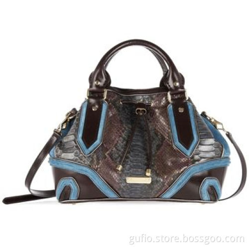 Prorsum Leather and suede-trimmed Python Tote Bag, Comes with Dust Bag